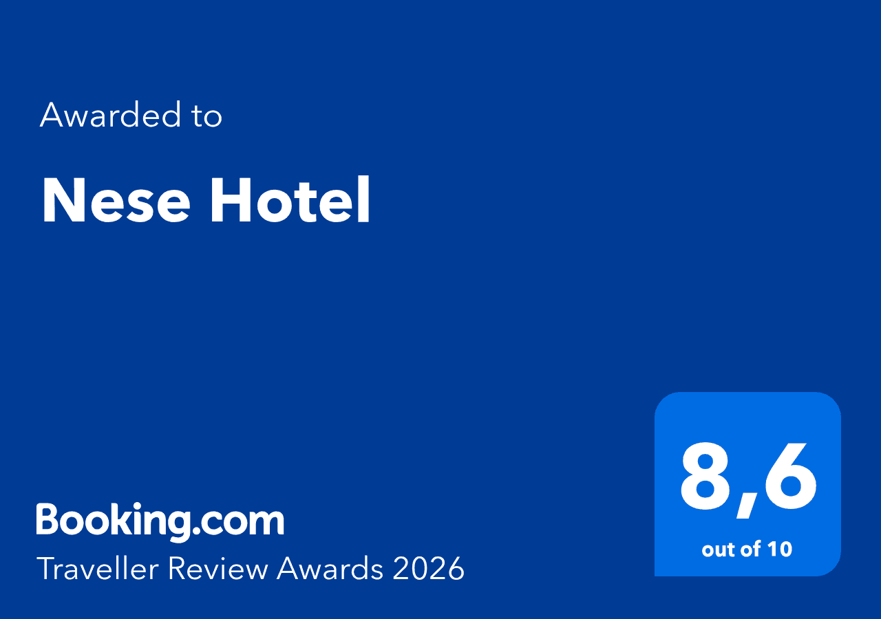 Booking.com Traveller Review Awards 2026 — Neşe Otel · 8,6 / 10